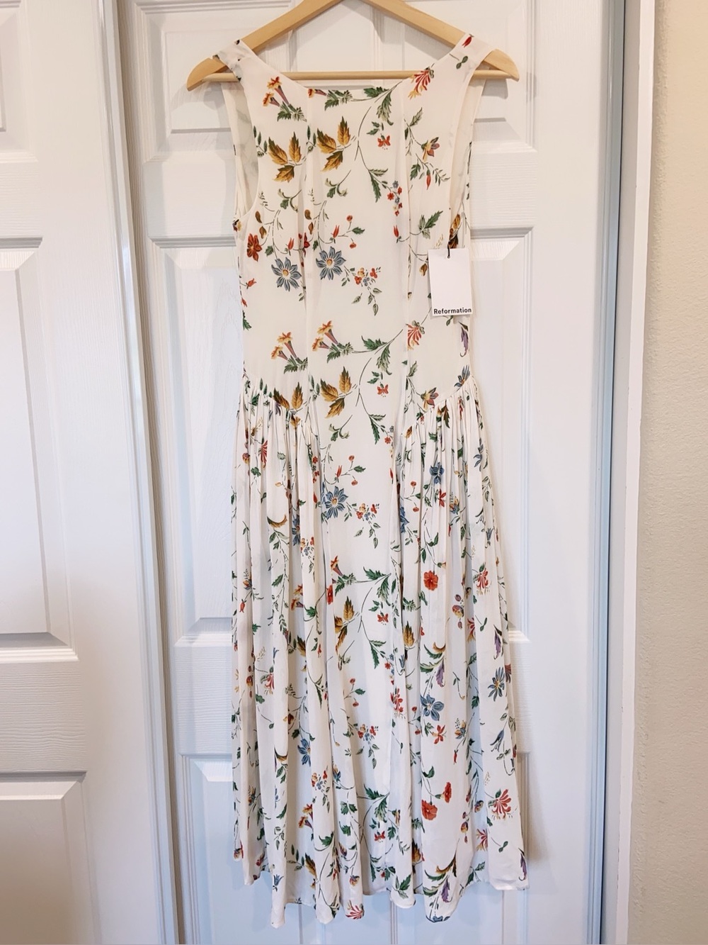 NWT Reformation Anelis Floral Midi Dress - Picture 7 of 13